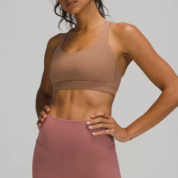 Lululemon Energy Bra Medium Support B-D Cups Size 10 - Picture 1 of 5